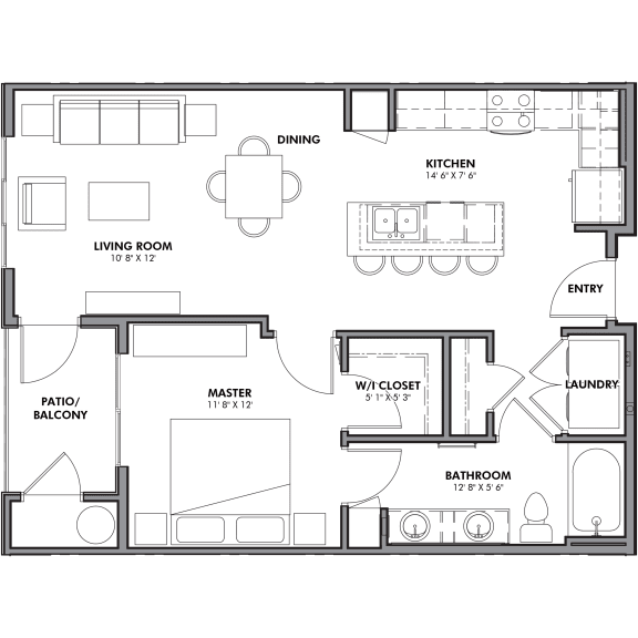 Studio, 1 & 2 Bedroom Apartments in Phoenix, AZ Kalon Luxury Apartments